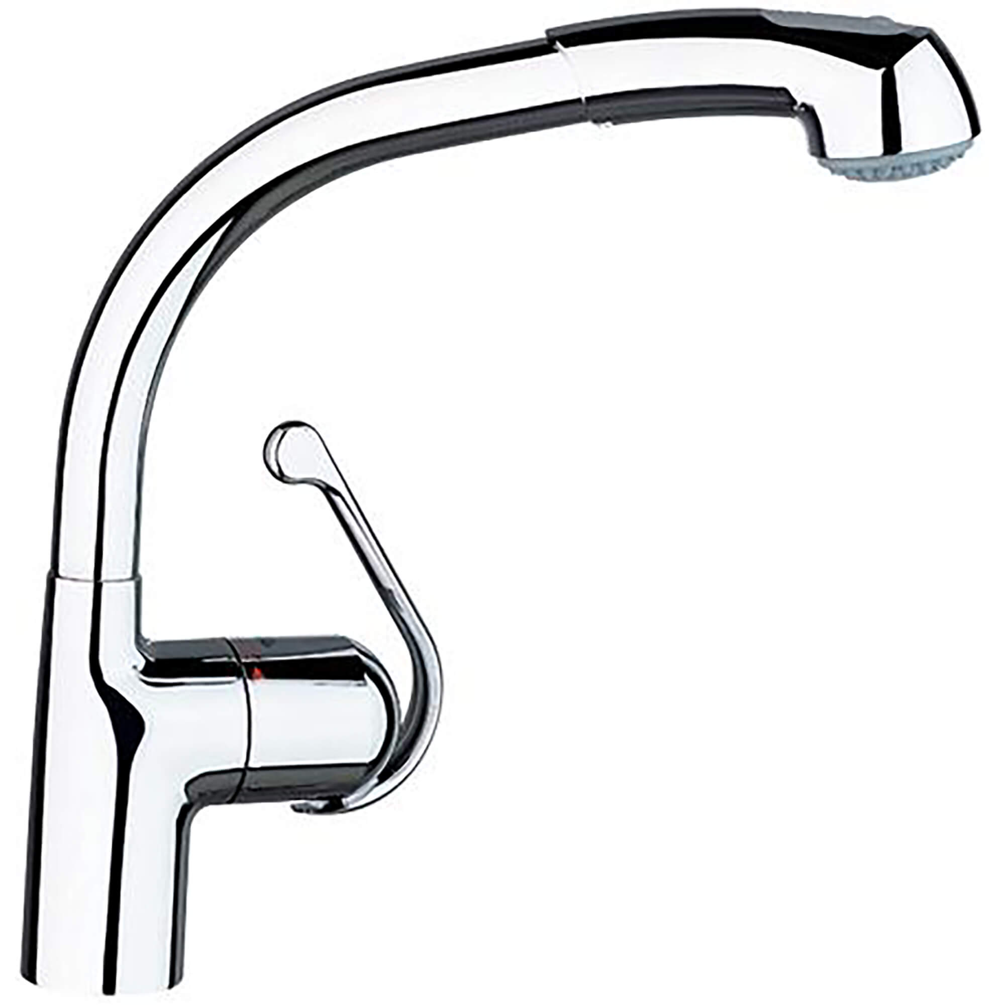 Single-Handle Pull Down Kitchen Faucet Dual Spray 2.5 GPM